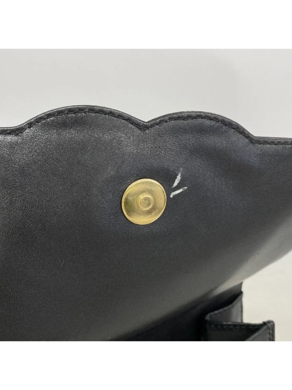 Chanel Shoulder Bag Lambskin Black Gold